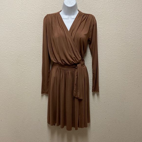 Rachel Pally Brown Long Sleeve Dress - Picture 1 of 6